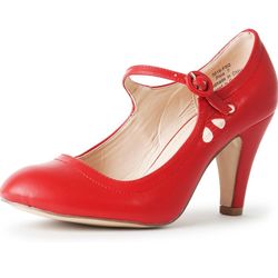J.Adams Pixie Red High Heel Pumps Size 9