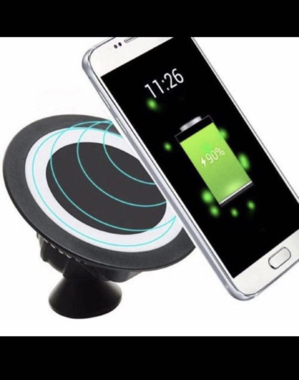 R350 Car Wireless Charging Pad for iPhone Samsung
