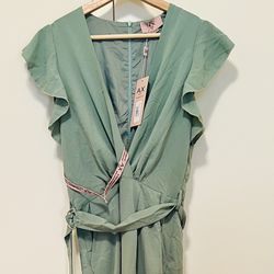 Green Fluid jumpsuit 