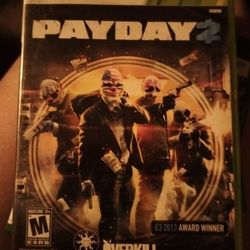 XBOX 360 PayDay 2 Video Game Cib