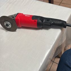 NEW BAUER 8 Amp 4-1/2 Inch Corded Electric Angle Grinder Tool - 11000 RPM, Aluminum Gear with Non-Slip Handle – Perfect for Grinding, Cutting, and Sha