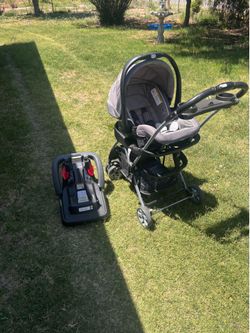 Graco infant car seat, base, and stroller bundle