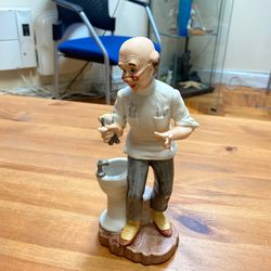 Vintage Dentist Porcelain Statue