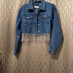 Jean Jacket With Fringe