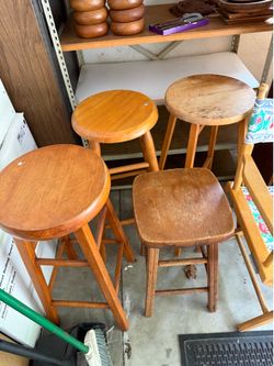 Wood stools
