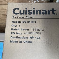 Cuisinart Ice Cream Maker New in Box