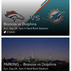 How much are Dolphins vs. Broncos tickets for Hard Rock Stadium?