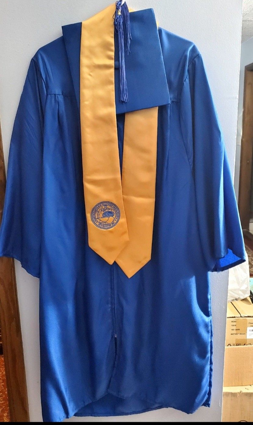 Graduation Gown, Hat - Height 5'3"