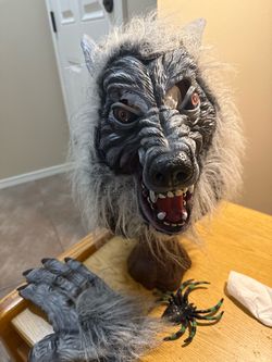 Wolf mask and gloves