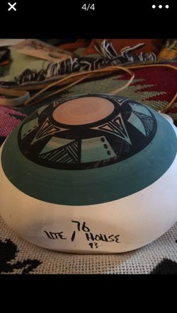 Ceramic hand painted art canteens $15 each or both $20