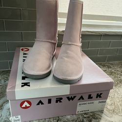 Suede Pink New Boots In Box SZ 5.5