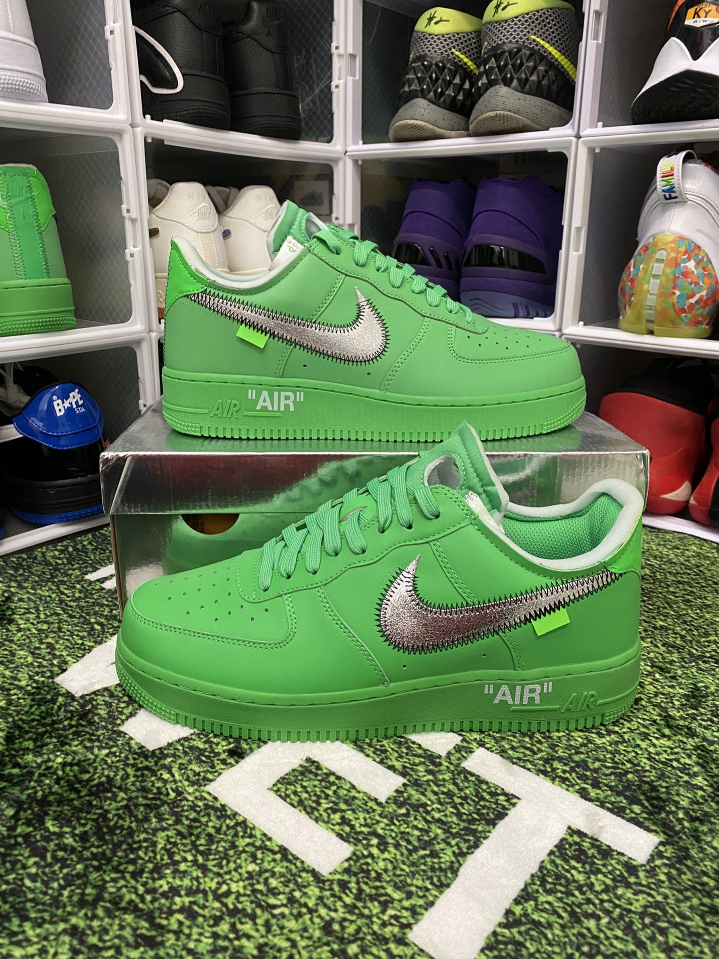 Nike Air Force 1 Off White Brooklyn (green) Size 9.5