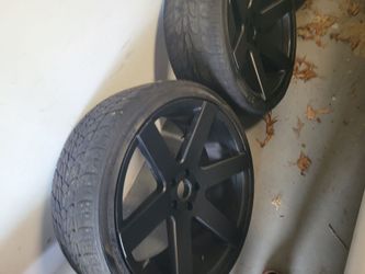 22 Inch Rims with Tires.