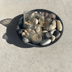 Peace, Live, & Laugh Candles