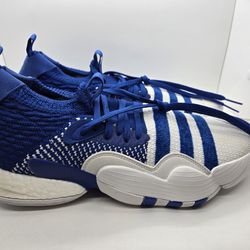Adidas Trae Young 2.0 Men's Size 11.5 White/Royal Blue Basketball Shoes HO3839