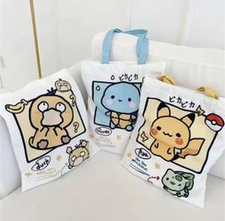Pokemon canvas tote bag
