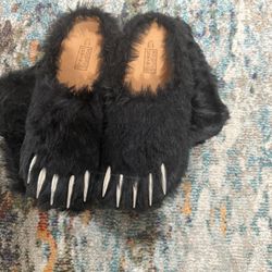 Bravest Studios Black Bear Claw Mules – Size 13
