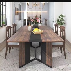 71 inch Large Rectangular Dining Table 
