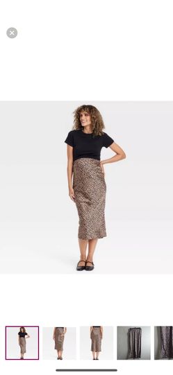 Isabel maternity Cheetah Skirt