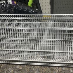 White Metal Shelving