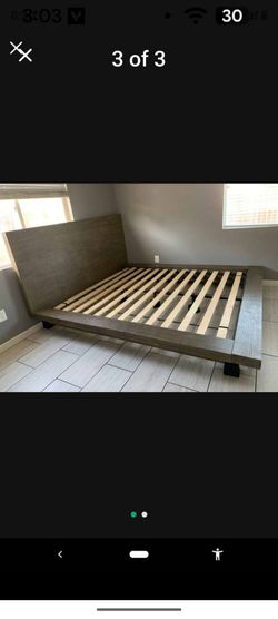 California King platform bed frame