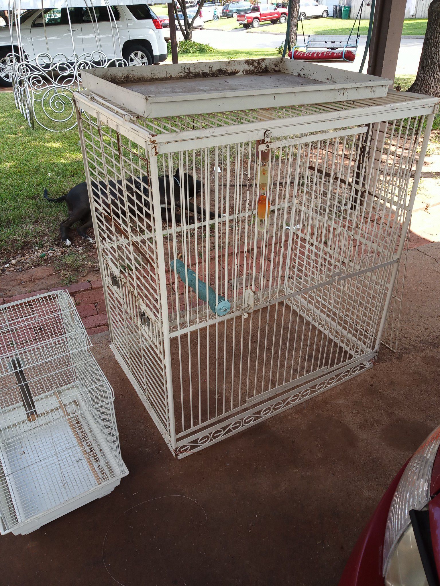 Bird cage 24x36x40 and the small one