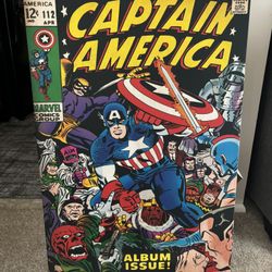 Captain America 36x24 Canvas Wall Art