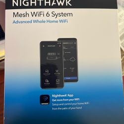 Brand New Netgear Nighthawk Mesh WiFi 6 System MK63
