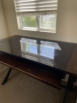 Desk With Glass Top