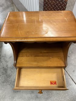 Solid Genuine Hard Maple Nightstand 