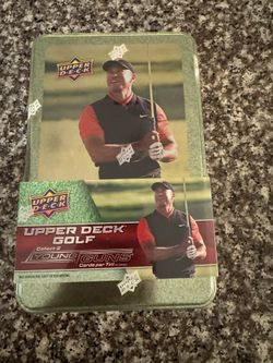 Factory Sealed Upper Deck 2024 Golf Tin Trading Cards *Young Guns!*