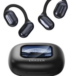 Erazer Xp2 True Wireless Open Ear Earbuds - Bluetooth 5.4, Screen Display (Black)