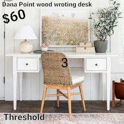 Brand New Dana Point White Writting Desk Threshold