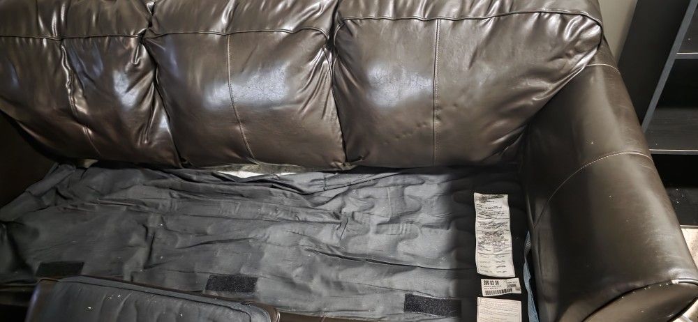 Brown Leather Couch