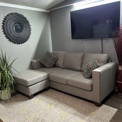 Gray L Shape Sectional Couch