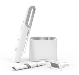 Sharper Image Handheld Vacuum with High-Speed 120W Brushless Motor, Cordless White: Portable, Bagless, HEPA Filter, Multi-Surface