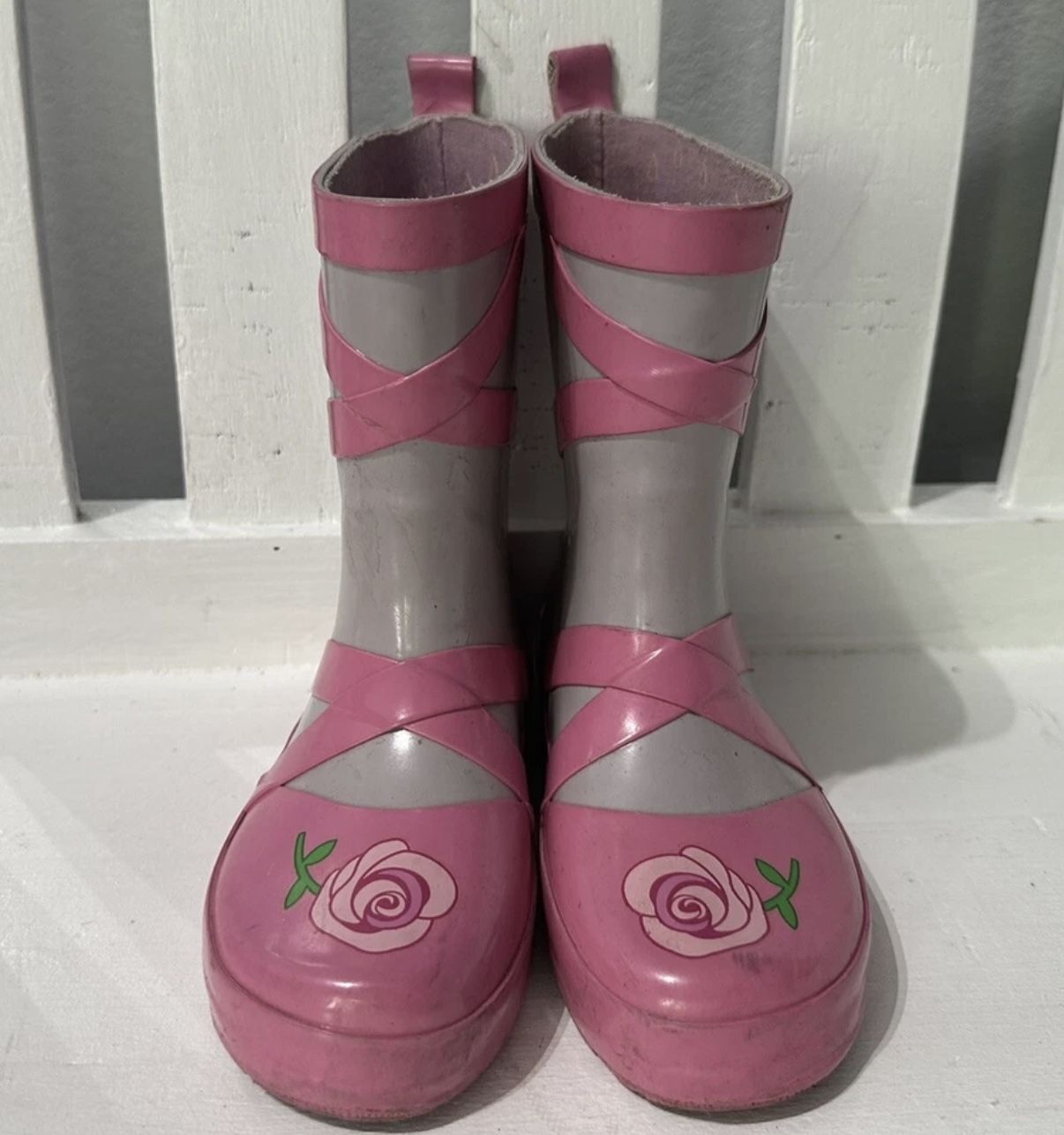 🌸KIDORABLE ✨Ballerina Pink Rain Boots 10 C Toddler