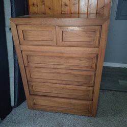 Authentic hardwood dresser (solid wood)$40