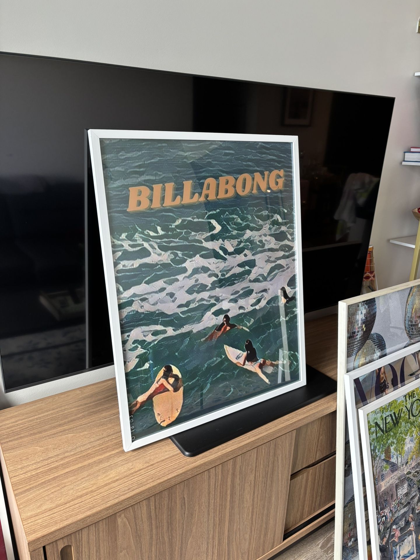 Ocean Surfer Wall Poster Print