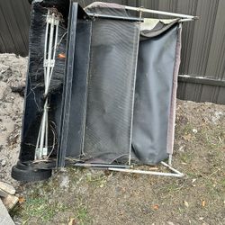 Pull Behind Sweeper For Riding Lawnmower 