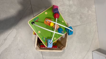 Kids wooden Activity Cube Play Center