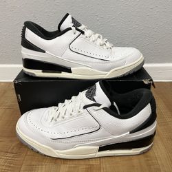 Air Jordan Retro 2/3 Low Black/White Size 10.5 