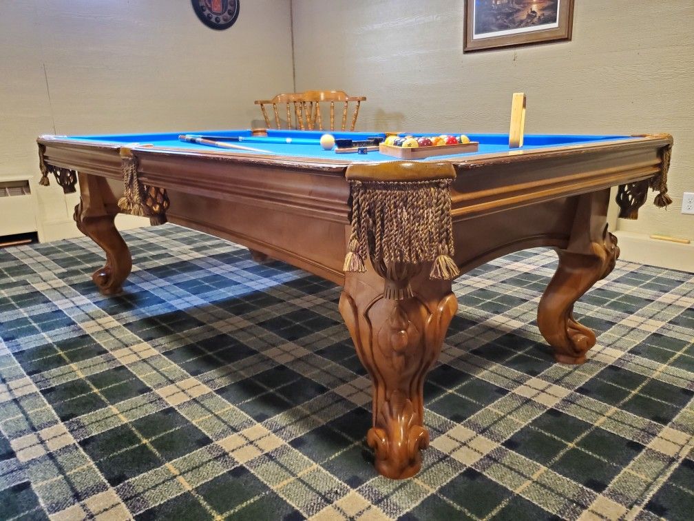 8' AMERICAN HERITAGE SLATE POOL TABLE DELIVERY AND INSTALL AVAILABLE 