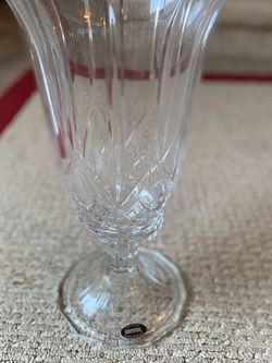 Lead Crystal Hurricane Lamp Candle - 2 Available