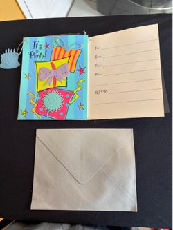 Invitations & Envelopes 8 per Pkt