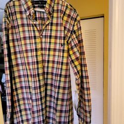 Long Sleeve Ralph Lauren Button Up  Size LT
