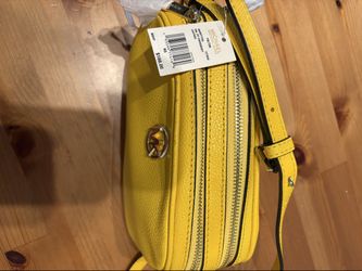Michael Kors Fulton Small Crossbody Bag - Yellow Leather (New)