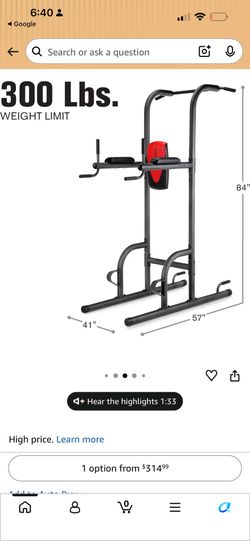 Weider Power Tower with 4 Workout Stations and 300 Lb. User Capacity