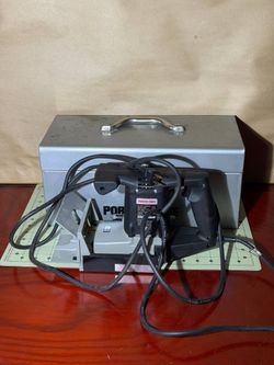 Porter Cable - Model 555 - Plate Joiner with Metal Tool Box Case - Made in USA