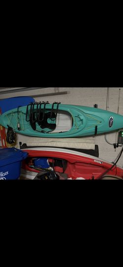 2 Pelican Kayak with Paddles, Car Mounts , Wall Hooks and Life Vests